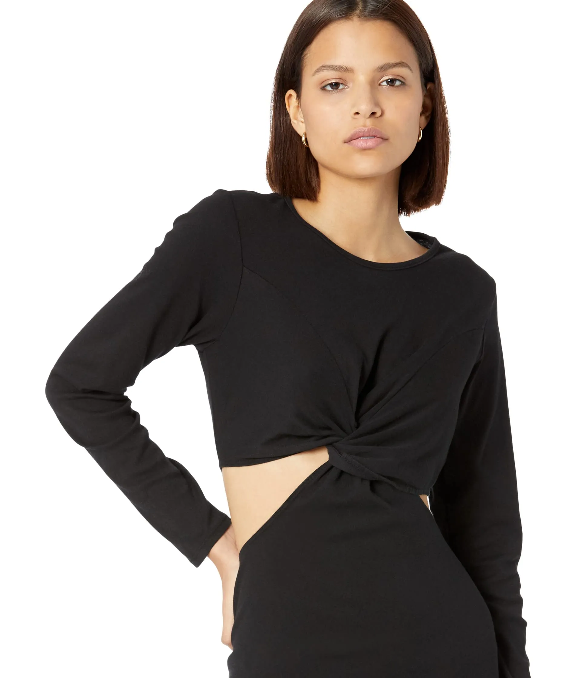 bella dahl dress, Long Sleeve Twist Maxi Dress