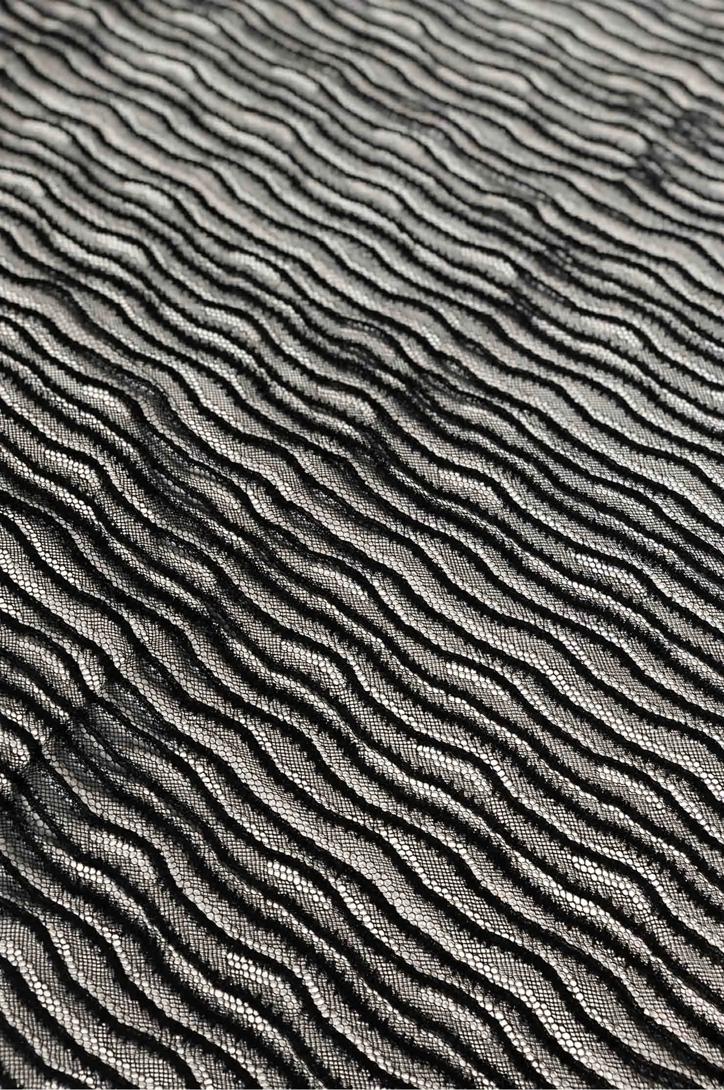 Black French Plain Lace FLP-014/1 Fabric