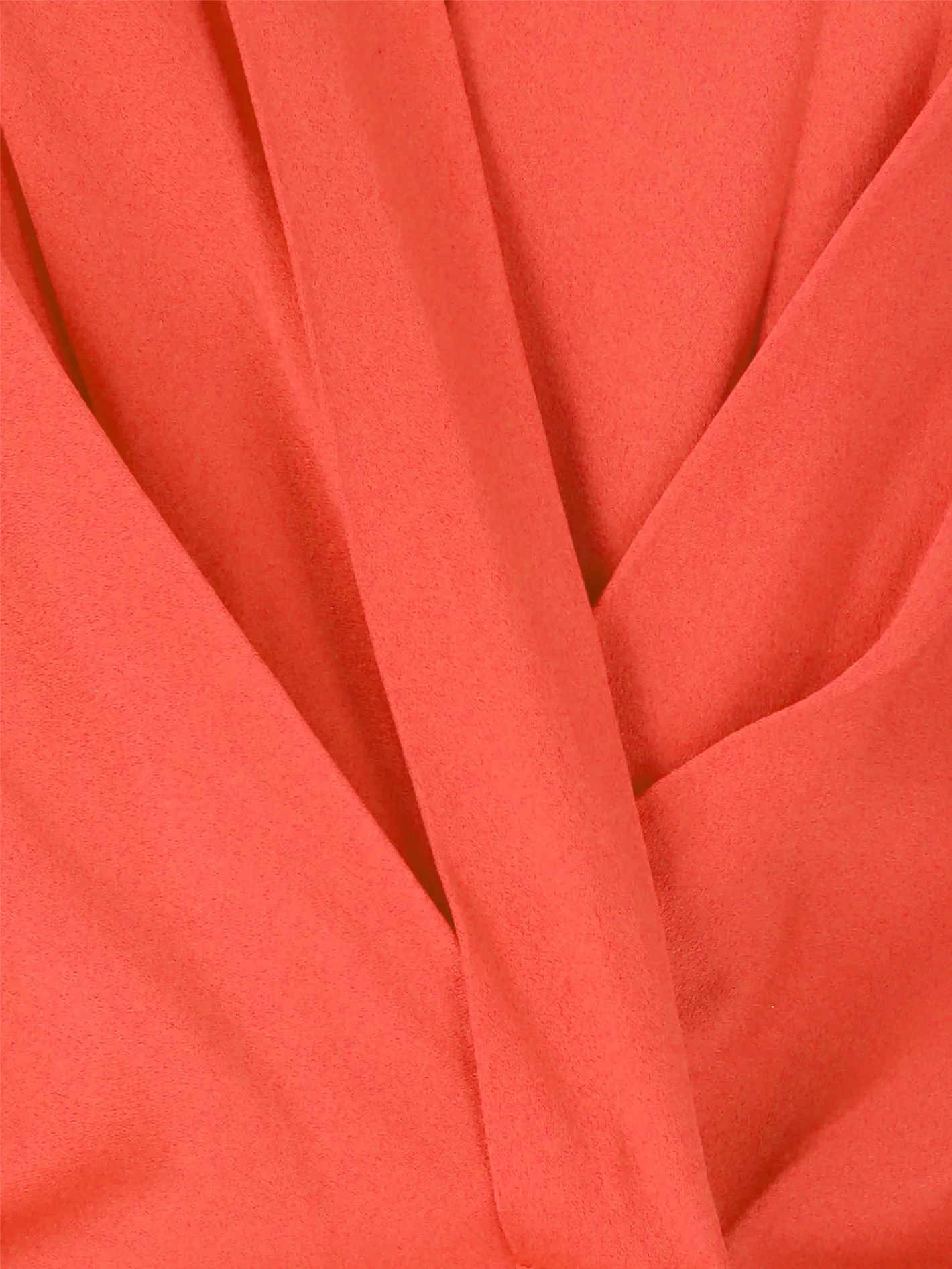 draped long-sleeve midi dress