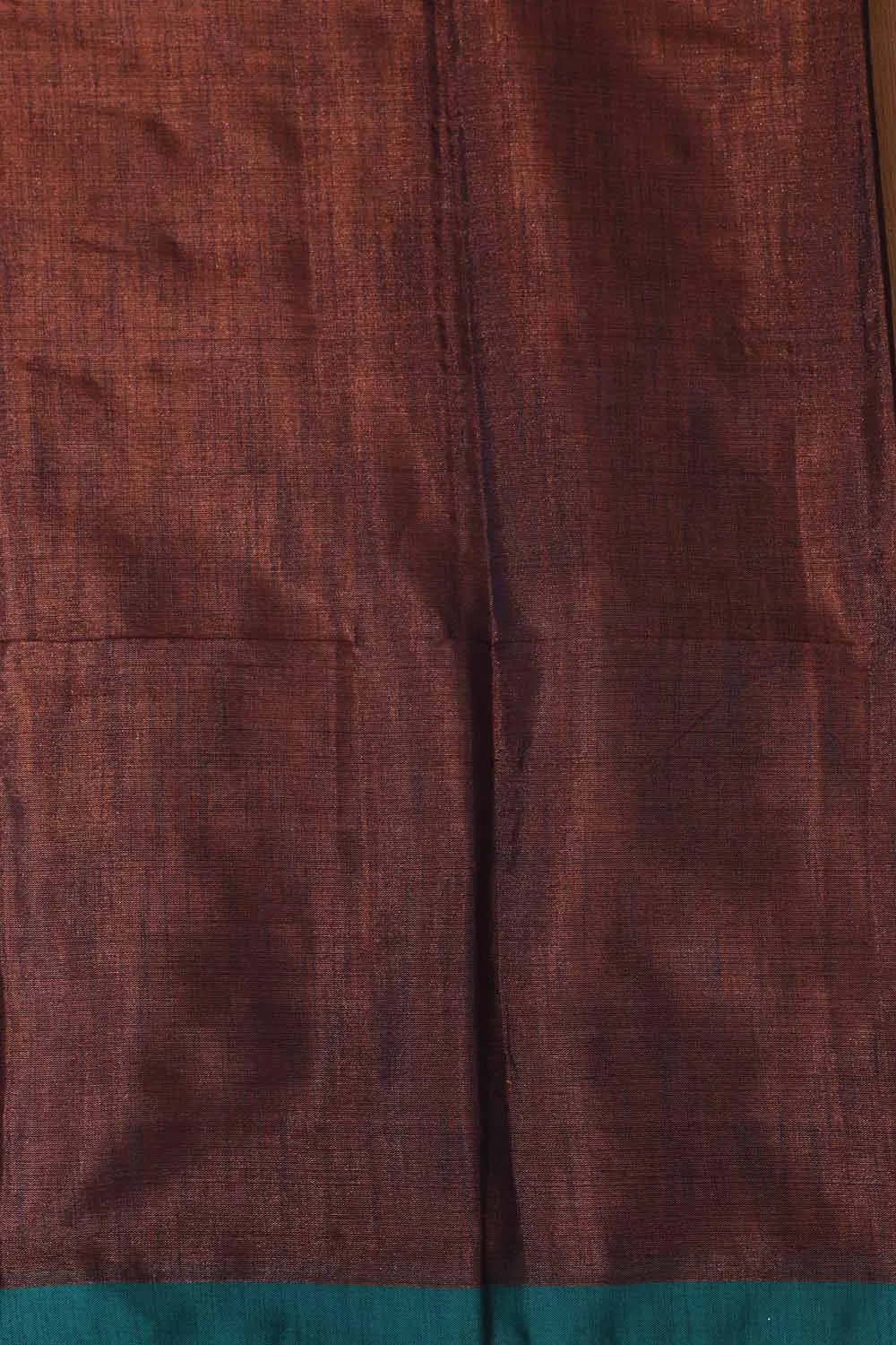 Elegant Brown Plain Tissue Cotton Suit With Banarasi Kimkhwab Design Silk Dupatta