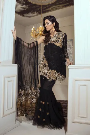 Eshaal Luxury Embroidered Chiffon Collection Vol-4 by Emaan Adeel – Gold Rouge