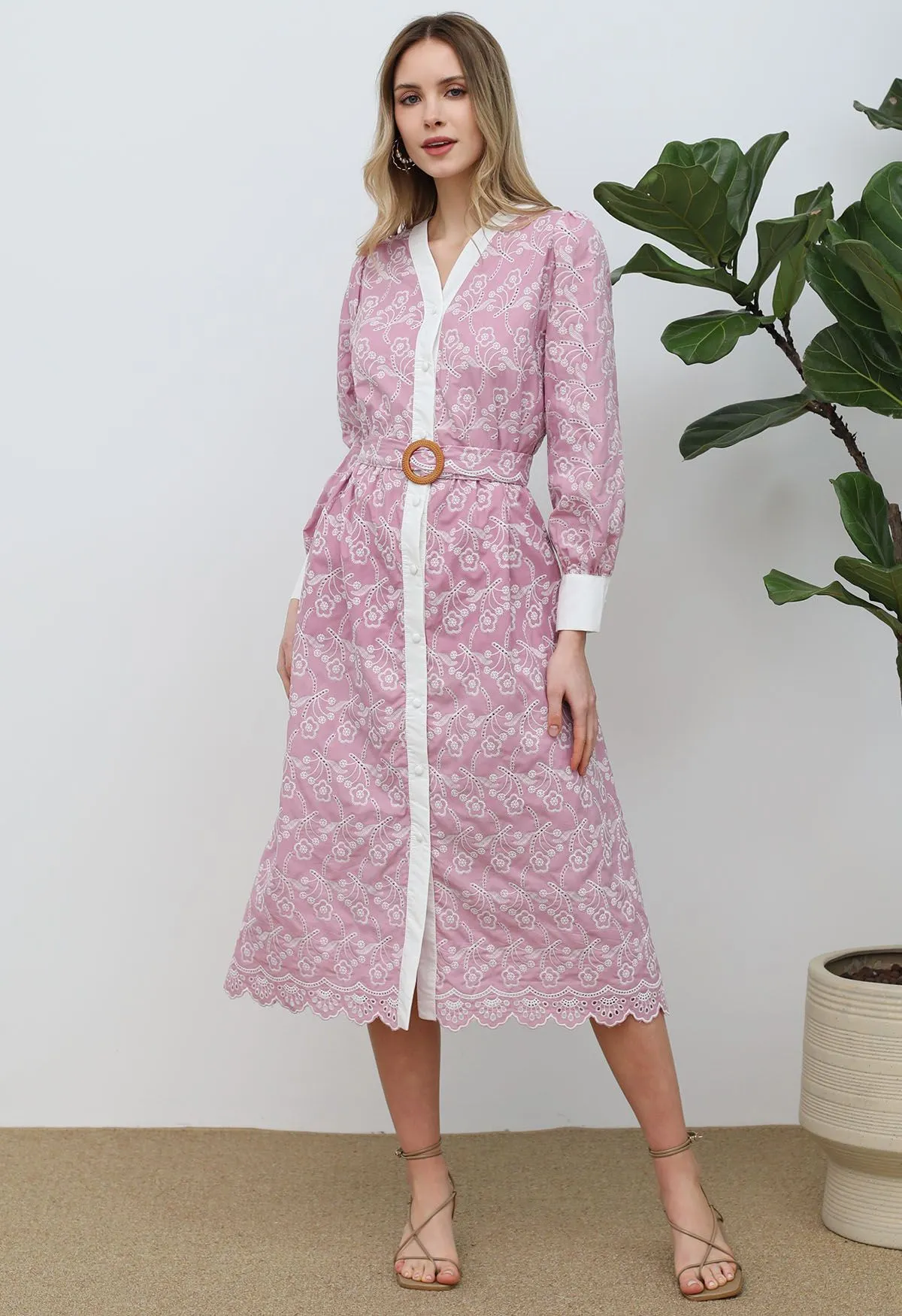Genelia Button Down Long Dress