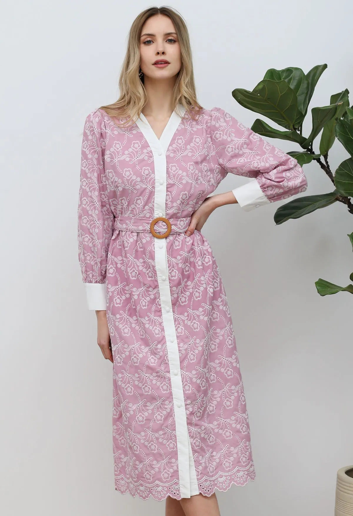 Genelia Button Down Long Dress