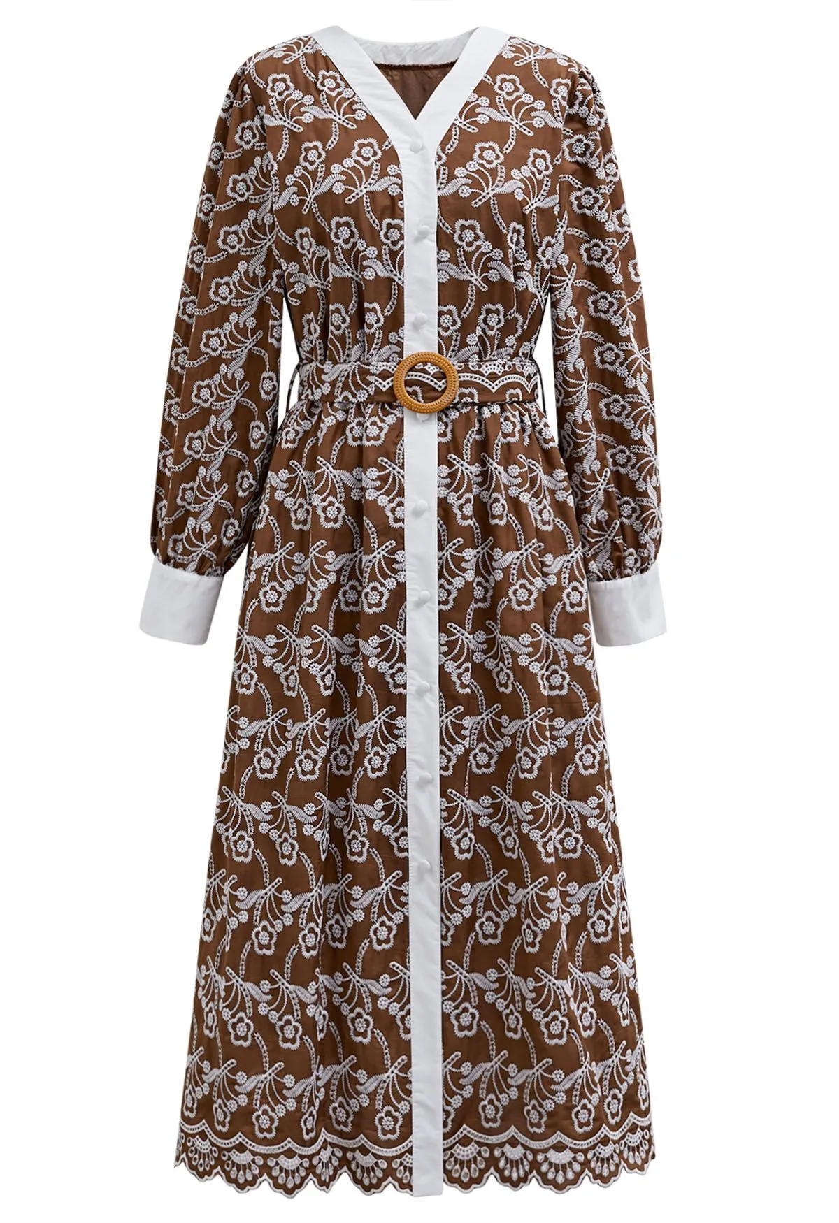 Genelia Button Down Long Dress
