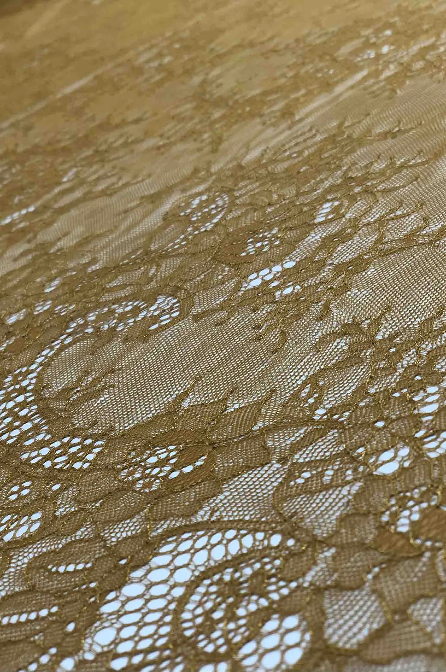 Inca Gold French Plain Lace FLP-002/5 Fabric