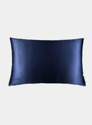 Midnight Blue Silk Pillowcase