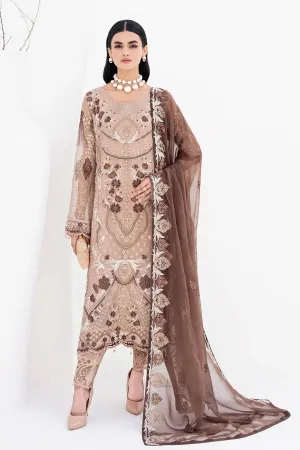 Ramsha Chevron Chiffon Collection 2023 – A-610