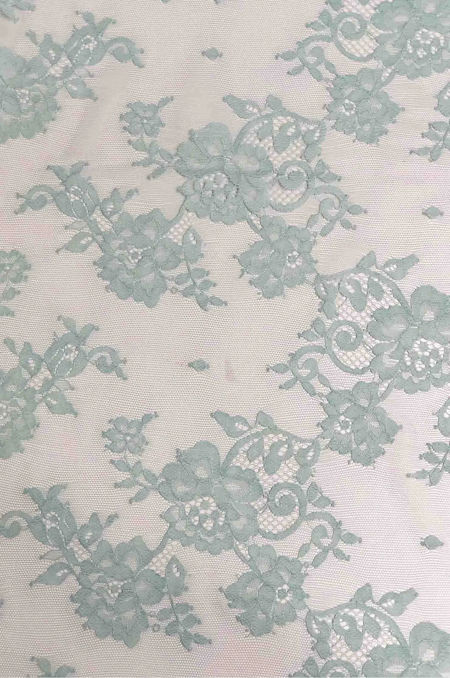Soothing Sea French Plain Lace FLP-005/9 Fabric
