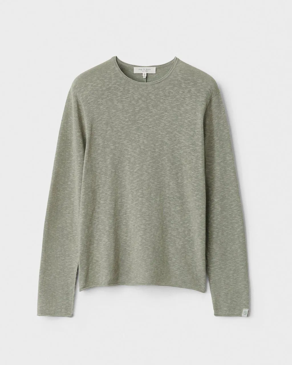 Tucker Cotton Linen Crew - Dusty Sage